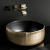 КЕРАМИЧЕСКАЯ РАКОВИНА GLASS DESIGN MODE LUX, GUNMETAL/GOLD (MODE40GMGD)