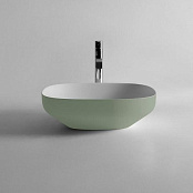 РАКОВИНА НАКЛАДНАЯ 50 СМ ANTONIO LUPI AGO, СВЕТЛО-ЗЕЛЕНЫЙ (AGO3 POMICE)