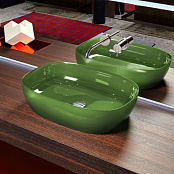 РАКОВИНА НАКЛАДНАЯ 60 СМ ANTONIO LUPI SENSO, САЛАТОВЫЙ (SENSOC LIME)