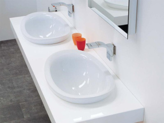 КЕРАМИЧЕСКАЯ РАКОВИНА 60 СМ FLAMINIA IO 60, WHITE (IO4260)