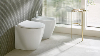 НАПОЛЬНЫЙ БЕЗОБОДКОВЫЙ УНИТАЗ CATALANO ITALY 52 NEWFLUSH, BIANCO LUCIDO (1VP52RIT00)