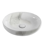 КЕРАМИЧЕСКАЯ РАКОВИНА 45 СМ CIELO SHUI, БЕЛЫЙ МРАМОР (SHBA45-CS)