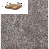 GRES ARAGON MYTHO ACERO ESQUINA REDONDO PZ555 33x33x1,8