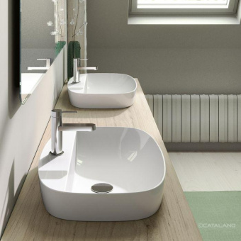 КЕРАМИЧЕСКАЯ РАКОВИНА 60 СМ CATALANO GREEN LUX, BIANCO SATINATO (160GRLXNBM)