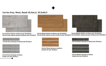 PARADYZ KLINKIER CARRIZO WOOD STOPNICA PROSTA STRUKTURA MAT 30X60