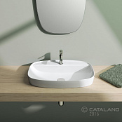 КЕРАМИЧЕСКАЯ РАКОВИНА 65 СМ CATALANO GREEN LUX, БЕЛАЯ МАТОВАЯ (165GRLXBM)