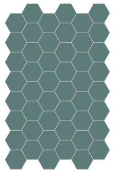 TERRATINTA MAGICA HEXA FLOOR LAUREL GREEN MATT 140X160