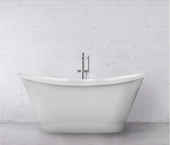 ВАННА КАМЕННАЯ FANCY MARBLE NEWTON 160Х66 СМ, БЕЛАЯ (90160002)