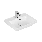 РАКОВИНА 50Х40 VILLEROY&BOCH SUBWAY 3.0, STONE WHITE (437050RW)