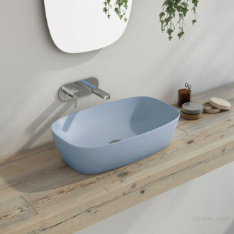 КЕРАМИЧЕСКАЯ РАКОВИНА 60 СМ CATALANO GREEN LUX, AZZURRO SATINATO (160APGRLXAS)