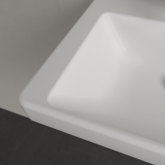РАКОВИНА 50Х40 VILLEROY&BOCH SUBWAY 3.0, STONE WHITE (437051RW)