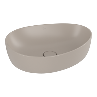 РАКОВИНА НАКЛАДНАЯ АССИМЕТРИЧНАЯ 51Х40 СМ VILLEROY&BOCH ANTAO, ALMOND (4A7351AM)