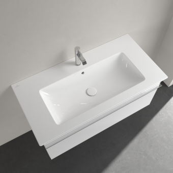 РАКОВИНА 100Х50 VILLEROY&BOCH VENTICELLO, WHITE ALPIN CERAMICPLUS (4104ALR1)