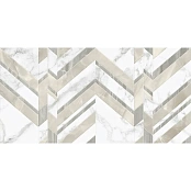 GOLDEN TILE MARMO BIANCO CHEVRON БЕЛЫЙ G70151 30X60
