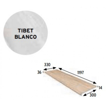 Керамогранит GRES ARAGON TIBET BLANCO LISO MC567 59,7x119,7x1 из коллекции GRES ARAGON TIBET 