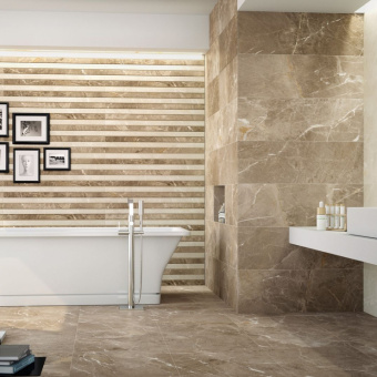 PORCELANITE DOS 9520 GRIS RELIEVE RECT 30X90