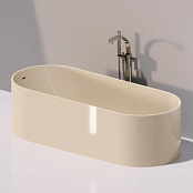 ВАННА ИЗ ИСКУССТВЕННОГО КАМНЯ ОТДЕЛЬНОСТОЯЩАЯ FLAMINIA OVAL 170Х70 СМ, BEIGE (OV170)