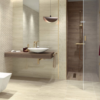 PARADYZ SILENCE BEIGE RECT STR 25X75X0,9