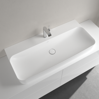 РАКОВИНА НАКЛАДНАЯ 100Х47 VILLEROY&BOCH FINION, STONE WHITE (41681HRW)