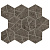 Фото плитки ATLAS CONCORDE BOOST STONE TOBACCO MOSAICO HEX MATT A7C1 25X28,5 из коллекции ATLAS CONCORDE BOOST STONE 