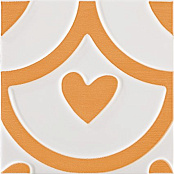 PAMESA AGATHA COEUR NARANJA 25X25