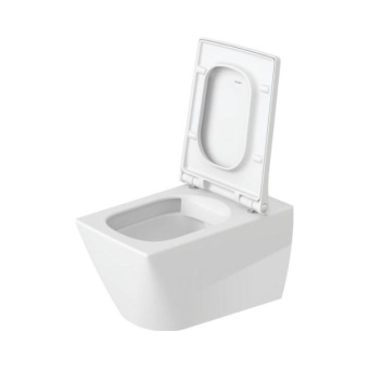 ПОДВЕСНОЙ БЕЗОБОДКОВЫЙ УНИТАЗ DURAVIT RIMLESS VIU, БЕЛЫЙ HYGIENEGLAZE (2511092000)