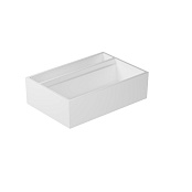 КЕРАМИЧЕСКАЯ РАКОВИНА 70Х48 СМ GALASSIA NEXT NARROW, БЕЛЫЙ МАТОВЫЙ (7504MT)