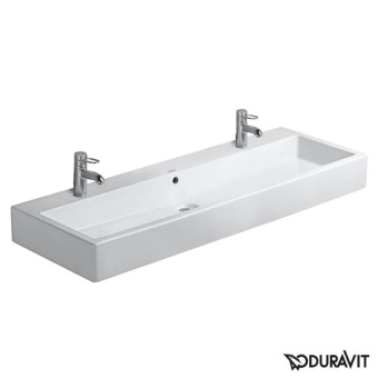 КЕРАМИЧЕСКАЯ РАКОВИНА 120 СМ DURAVIT VERO, БЕЛАЯ (0454120026)
