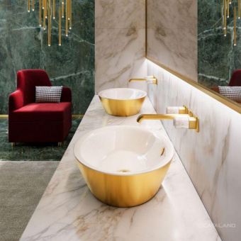 КЕРАМИЧЕСКАЯ РАКОВИНА 60 СМ CATALANO GOLD&SILVER, GOLD/WHITE (160VLNBO)