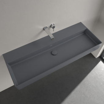 РАКОВИНА ПОДВЕСНАЯ 120Х47 VILLEROY&BOCH MEMENTO 2.0, GRAPHITE (4A22CFI4)