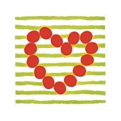 PAMESA AGATHA CORAZON LINEAS PISTACHO 20x20