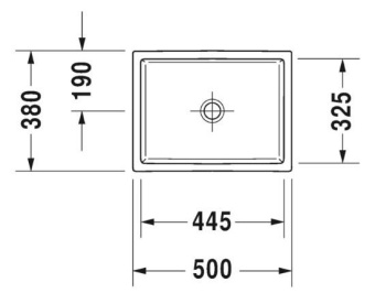 РАКОВИНА 50Х38 СМ DURAVIT VERO AIR, БЕЛЫЙ (2351500000)