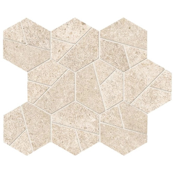 ATLAS CONCORDE BOOST STONE IVORY MOSAICO HEX MATT A7CU 25X28,5