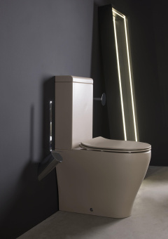 УНИТАЗ-КОМПАКТ FLAMINIA APP PLUS GOCLEAN, ARGILLA (AP116RG+AP39)
