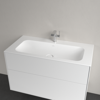 РАКОВИНА ВСТРАИВАЕМАЯ 100Х50 VILLEROY&BOCH FINION, STONE WHITE (4164A2RW)