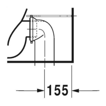 УНИТАЗ-КОМПАКТ DURAVIT RIMLESS VIU, БЕЛЫЙ HYGIENEGLAZE (2191092000)