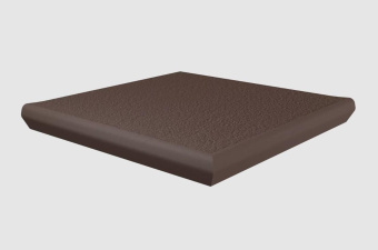 PARADYZ SUNDOWN СТУПЕНЬ С КАПИНОСОМ УГЛОВАЯ MARRONE 33X33X1,1