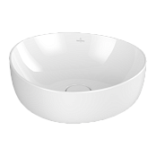 РАКОВИНА НАКЛАДНАЯ АССИМЕТРИЧНАЯ 40Х39,5 СМ VILLEROY&BOCH ANTAO, WHITE ALPIN (4A7240R1)