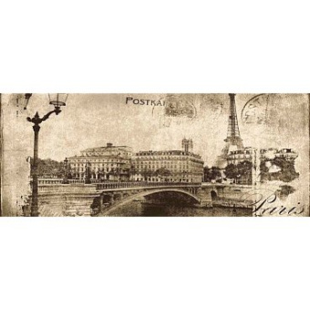 CERAMIKA KONSKIE POSTCARD BEIGE 1 INSERTO 20x50 ДЕКОР