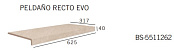 GRESMANC EVOLUTION PELDANO RECTO BEIGE STONE SOFT TECH 5511262 31,7X62,5