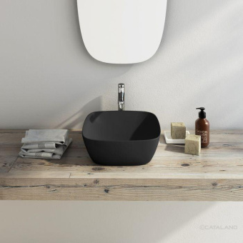 КЕРАМИЧЕСКАЯ РАКОВИНА 40 СМ CATALANO GREEN LUX, NERO SATINATO (140APGRLXNS)