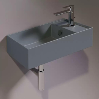 КЕРАМИЧЕСКАЯ РАКОВИНА 50 СМ SIMAS AGILE, MATTE CEMENTO (AG 50)