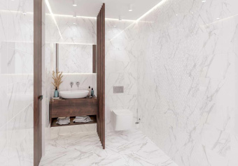 GOLDEN TILE ELBA 860800 WHITE MAT 40X40X0,7