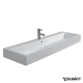 КЕРАМИЧЕСКАЯ РАКОВИНА 120 СМ DURAVIT VERO, БЕЛАЯ (0454120000)