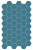TERRATINTA MAGICA HEXA FLOOR CADET BLUE MATT 140X160