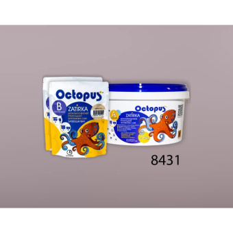ЭПОКСИДНАЯ ЗАТИРКА OCTOPUS ZATIRKA 2-КОМП. ЦВЕТ СЕРО-РОЗОВЫЙ 8431 2,5 КГ (8431-2)