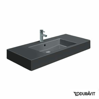 КЕРАМИЧЕСКАЯ РАКОВИНА 105 СМ DURAVIT VERO, ЧЕРНАЯ (0329100800)