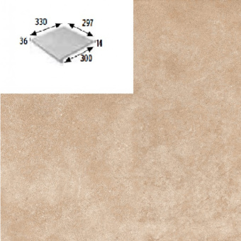Керамогранит GRES ARAGON URBAN BEIGE PELDANO REDONDO PZ287  30x33x1,4 из коллекции GRES ARAGON URBAN 