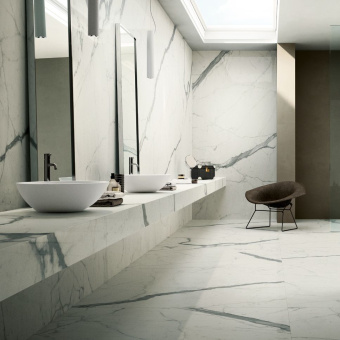 FIANDRE MARMI MAXIMUM CALACATTA STATUARIO R9 LUCIDATO MML266120 120X120X0,6
