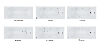 ГИДРОМАССАЖНАЯ АКРИЛОВАЯ ВАННА SANYCCES SERENA ELEGANCE 140Х70 СМ, БЕЛАЯ (BN11814070E)